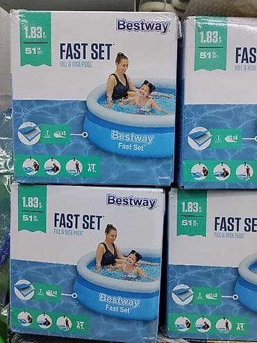 Надувной бассейн Bestway Fast Set - Тип: Fill &amp; Rise Pool