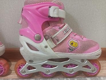 under armor: Детские раздвижные роликовые коньки XIAOBALONG, розовые. - Тип — 1