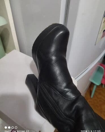 белорусская обувь для проблемных ног бишкек: Сапоги, 38, Balenciaga, Новый, цвет - Черный, Самовывоз, Платная доставка — 3