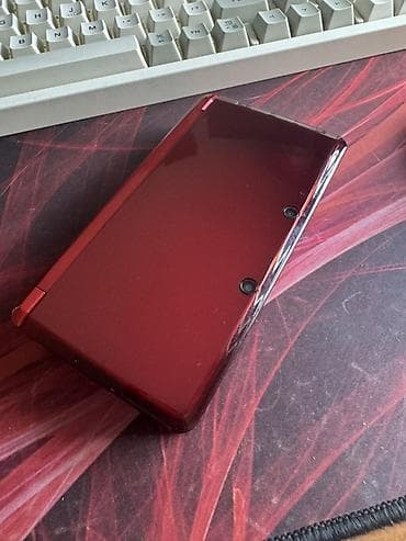 нинтендо: Old Nintendo 3DS (red metallic), идеальное состояние, родной кузов — 3