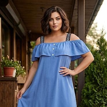 Повседневное платье, Лето, Длинная модель, Сарафан, M, L, XL
