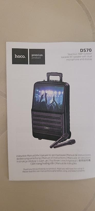 Башка аудиотехника: Состояние новой! Караоке-колонка HOCO DS70 (Экран Android + 2 — 1
