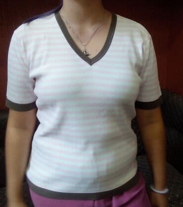 сорочки для беременных в роддом: БЛУЗКИ трикотажные, с коротким и длинным рукавами. Размер — 5