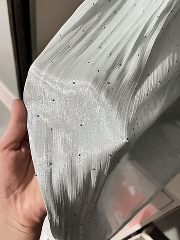 жайкы кийимдер: Юбка, Юбканын модели: Плиссе, Миди, Белден, Пайеткалары менен — 2