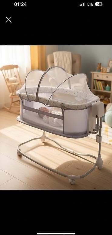 Люлька, Качалка, Металл, цвет - Серый