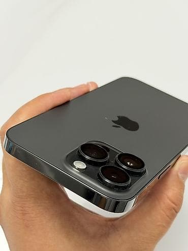 apple mac: IPhone 14 Pro Max, Б/у, 256 ГБ, Black Titanium, Защитное стекло, Чехол, Кабель, 89 % — 6