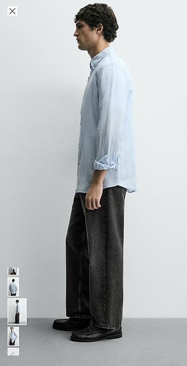 рубашку с: Мужская рубашка, M, Zara, Новый, цвет - Голубой, Самовывоз, Бесплатная доставка, Платная доставка — 5