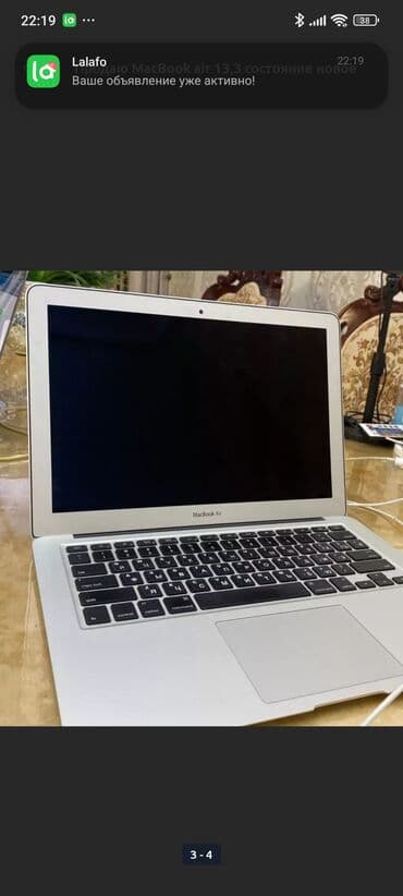 макбук air: Ультрабук, Apple, 8 ГБ ОЗУ, Intel Core i5, 13.3 ", Новый, Для работы, учебы, память SSD — 3