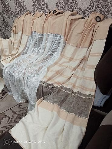 чехол нот 7: Комплект штор, С тюлем в комплекте, Готовое изделие, Для зала — 2