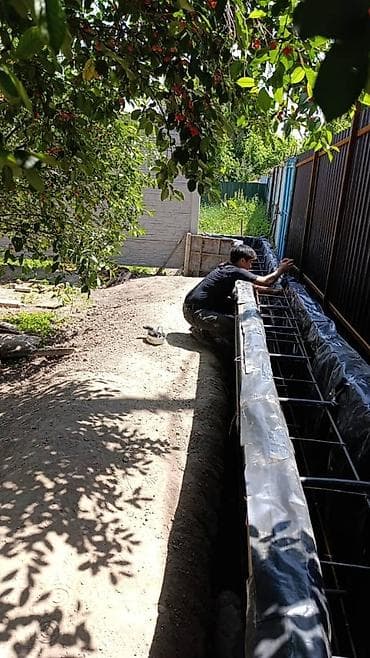 Заливка фундамента Монтаж ленточного фундамента под забор/подпорную — 3