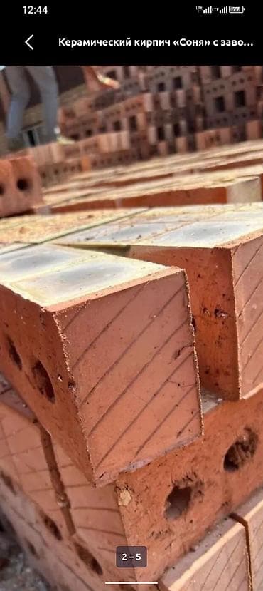 керамзит блок: Пустотелый, дырчатый, Жженый кирпич, Одинарный, 250×120×65 — 1