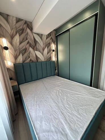 сдаю квартиру 2 к студ центр новый ремонт в квартире имеется все необходимое район панфиловабоконбаева: 2 комнаты, 40 м², Элитка, 8 этаж, Дизайнерский ремонт — 5