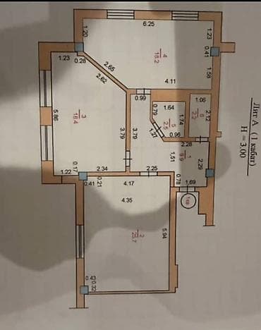 2 room flat: 2 комнаты, 81 м², Индивидуалка — 4