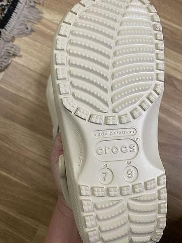 Женская обувь: Сабо, 40, Crocs, Новый, цвет - Бежевый, Самовывоз, Платная доставка — 3