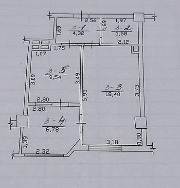 чем центр: 1 комната, 43 м², Индивидуалка, 3 этаж, Свежий ремонт — 3