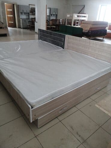 Двуспальная кровать, Новый, С ящиком для хранения, длина - 2000 см