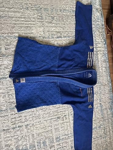 Кимоно для дзюдо/самбо Adidas (синее), комплект куртка + штаны