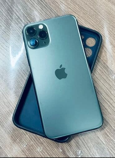 айфон 11 про макс 256 гб цена бишкек расрочка: IPhone 11 Pro, Б/у, 256 ГБ, Matte Midnight Green, Чехол, 77 % — 1