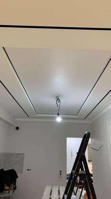 Сантехниктер: Керме шыптар Жылтырак, Жылтырабаган, 3D потолоктор Кепилдиги, Акысыз консультация, Акысыз ченөө — 1