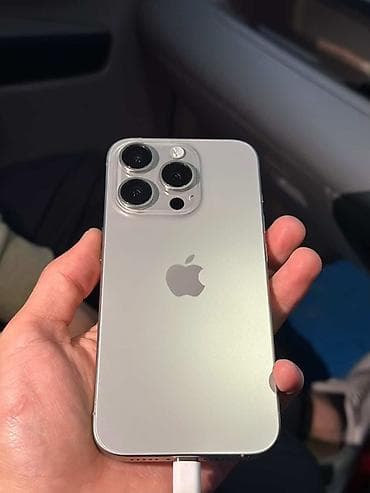 iphone s6: IPhone 15 Pro, Б/у, 256 ГБ, Серебристый, Кабель, 89 % — 1