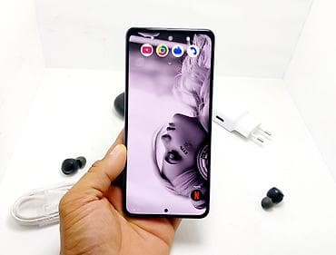 pixel 8a: Poco F3, Б/у, 128 ГБ, цвет - Синий, 1 SIM, 2 SIM — 2