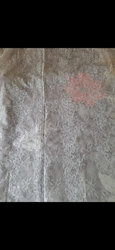 double a: Готовый б/у ТЮЛЬ турецкого производства. Цвет белый, нежный. Размер в — 7