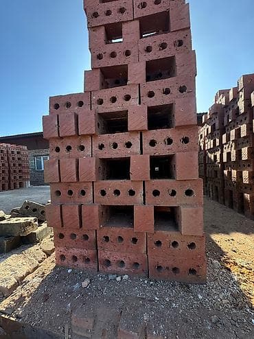 полублок: Пустотелый, дырчатый, Жженый кирпич, Полублок, 250×120×90 — 7