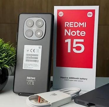 Redmi, Redmi Note 15, Б/у, 256 ГБ, цвет - Черный, 2 SIM