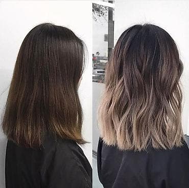 сложное окрашивание волос: Профессиональное окрашивание волос: шатуш/балаяж + стрижка и укладка — 1