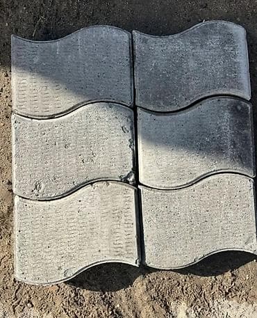 Тротуарная плитка бетонная, фигурная «Волна» - Материал: вибролитой — 1