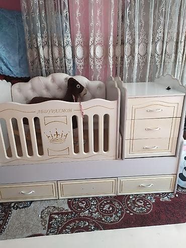 Детская одежда и обувь: Детская кровать трансформер, Другой тип, цвет - Белый — 1