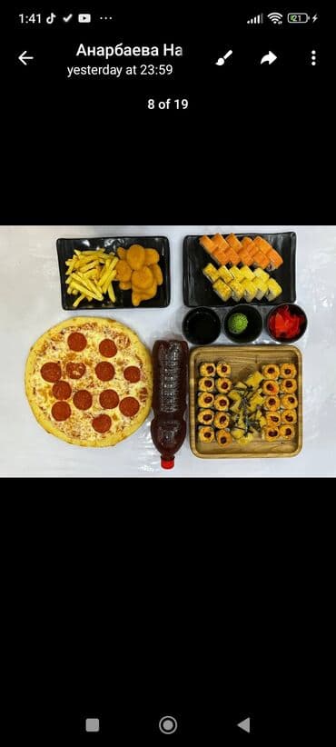 продаю готовый бизнес фастфуд: Сеты от sushiwok_kg — большие ассорти для компании. В составе на — 5