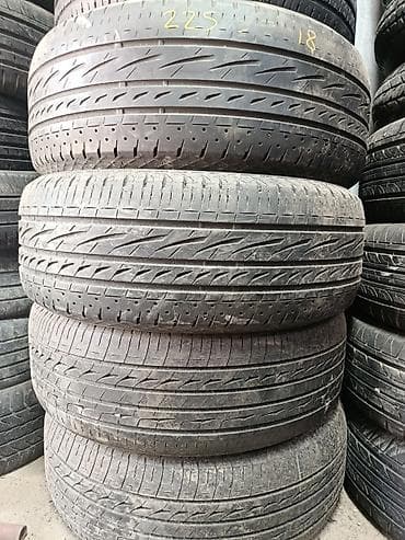 Шины 225 / 55 / R 18, Лето, Б/у, Комплект, Легковые, Япония