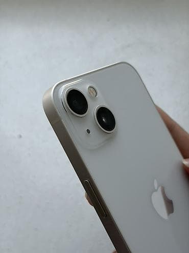iphone xd: IPhone 13, Б/у, 128 ГБ, Старлайт, Чехол, Кабель, Коробка, 74 % — 3