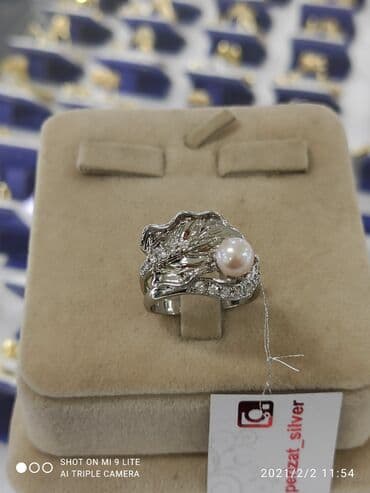 свадебное платья для беременных: Розывый Жемчуг Очень красивый эксклюзивный кольцо Серебро 925 пробы — 2
