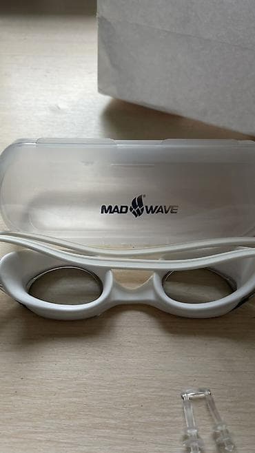 Маскалар, көз айнектер: Очки для плавания Mad Wave + футляр и беруши НОВЫЕ - Бренд: Mad Wave — 2