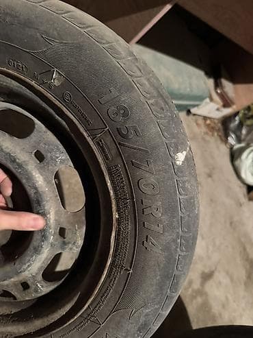 запаска 13: Дөңгөлөктөр монтажда 185 / 70 / R 14, Камдык, Жеңил унаалар, Темир — 3