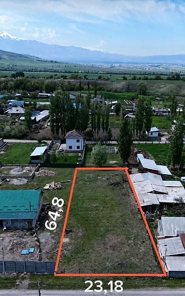 участки токмок: 15 соток, Для строительства, Красная книга, Договор купли-продажи — 1