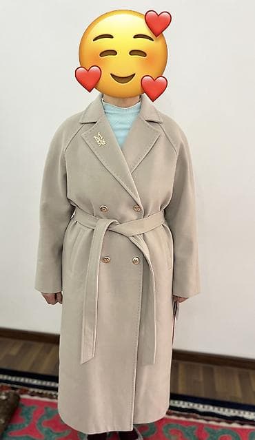 шуба италия: Пальто, Классика, Осень-весна, Ангора, Длинная модель, Двубортная модель, 2XL — 2