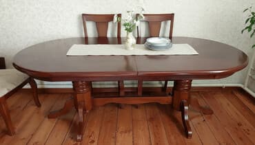 кухонный стол икеа: Кухонный стол, Б/у, Овальная, Раскладной — 1