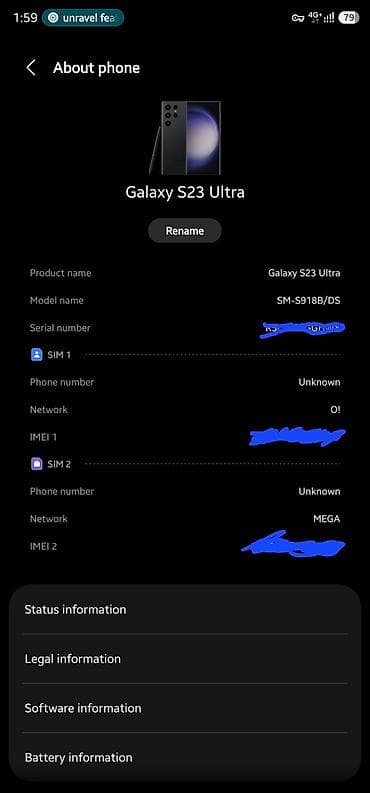 Samsung Galaxy S23 Ultra, Б/у, 256 ГБ, цвет - Черный, 2 SIM — 8