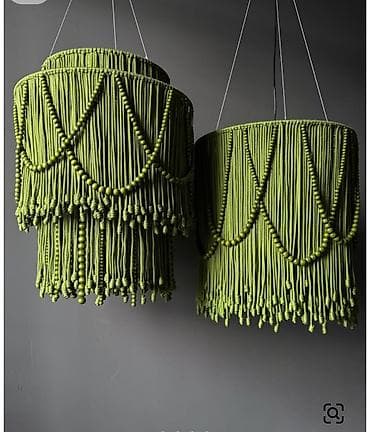 лампа фото: Подвесные светильники ручной работы - Дизайн: арт-объекты из шнура и — 1