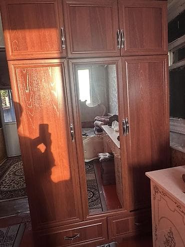часы деревянные: Шифоньер, шкаф для одежды, Прямой, ЛДСП — 2