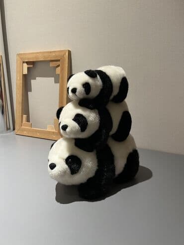 3 плюшевых панды В отличном состоянии, дети ими не играли, просто