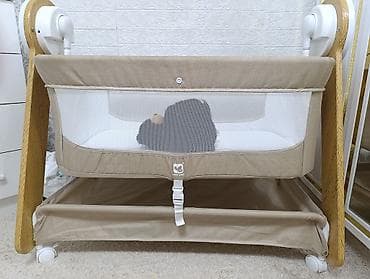 вибро люлька: Люлька, Новый, Качалка, Дерево, цвет - Бежевый, Самовывоз — 2