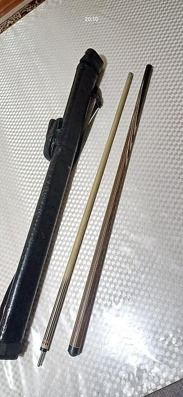 Бильярд столдору: Бильярдный кий разборный + чехол - Кий из двух частей: турняк с — 1