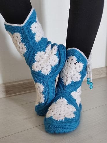 голубые: Домашние тапочки, 38.5, Новый, цвет - Голубой, Самовывоз — 2