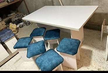 персонники на стол: Кухонный стол, Новый, Прямоугольный, Нераскладной — 1