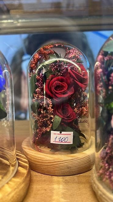 бесконечные розы: Роза в колбе, она не завянет до 3 лет. Живые цветы, букет который не — 1