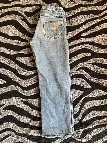 Джинсы: Мужские джинсы, L, Carhartt, Б/у, цвет - Голубой, Самовывоз, Платная доставка — 2